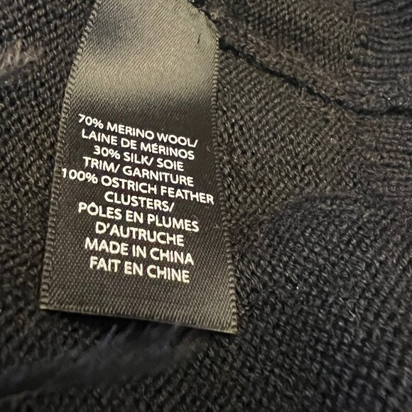 Pink Tartan Black Feather Trim Cardigan - Picture 11 of 12